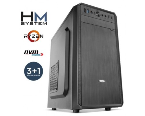 HM System Ryzen Force C1 - Minitorre MT - AMD Ryzen 5